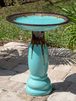 Kenroy Home Brandy Fountains, Small, Teal Glaze