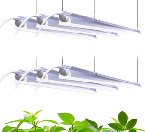 Barrina Plant Grow Light, 252W(6 x 42W, 1400W Equivalent), Full Spectrum, LED Grow Light Strips, T8 Integrated Growing Lamp Fixture, Grow Shop Light