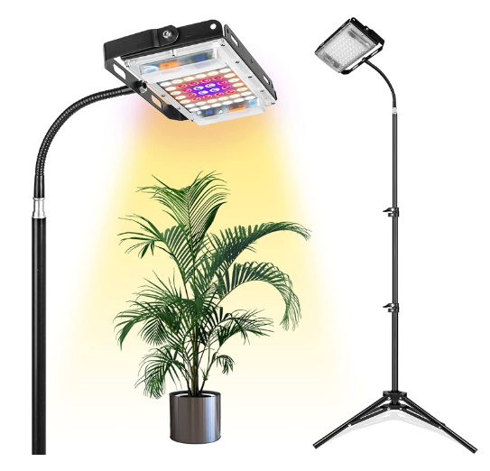 Grow Light with Stand, LBW Full Spectrum 150W LED Floor Plant Light for Indoor Plants, Grow Lamp