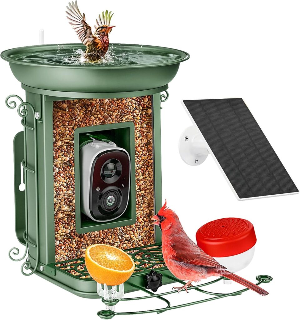 Smart Bird Feeder with Camera and Bath