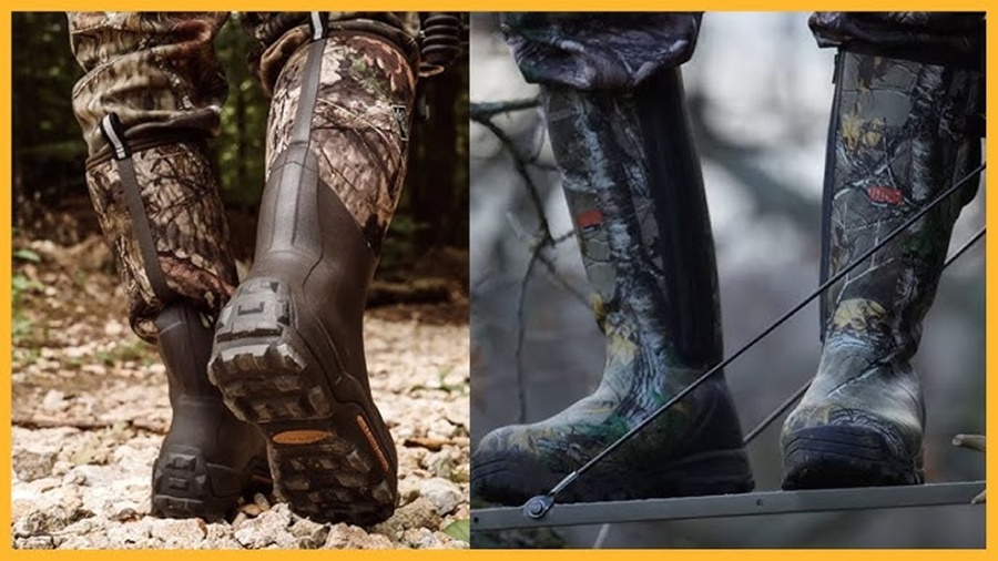 rubber hunting boots vs leather hunting boots